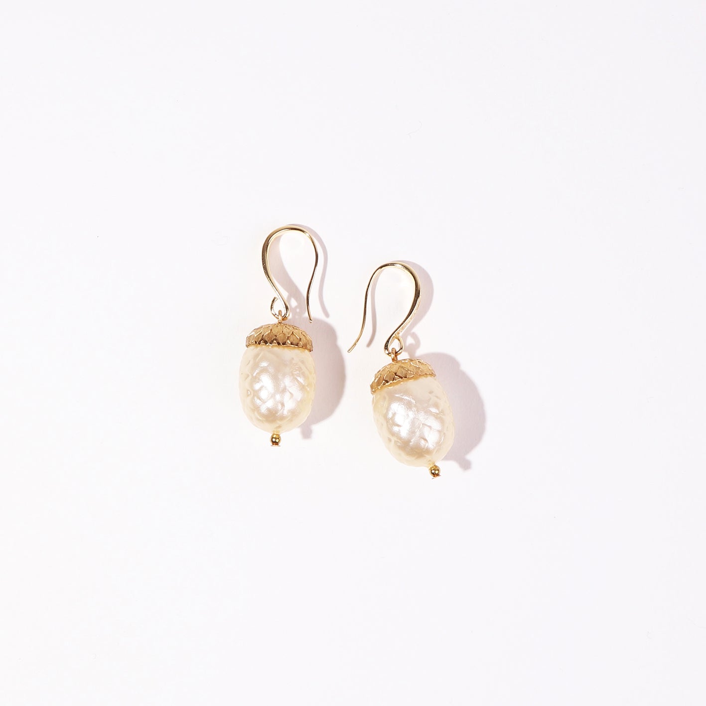 lucite pearl earrings