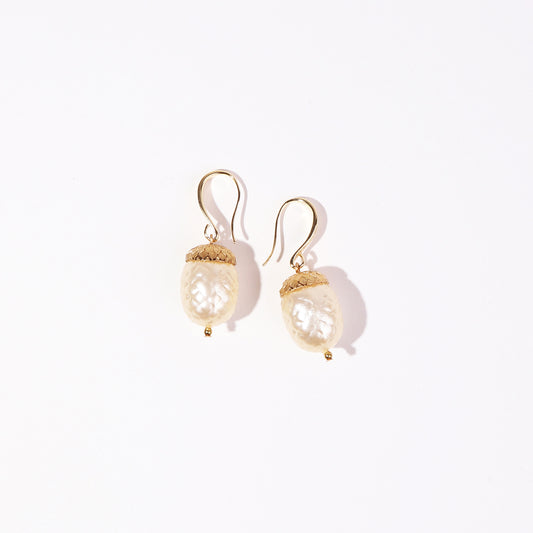 lucite pearl earrings
