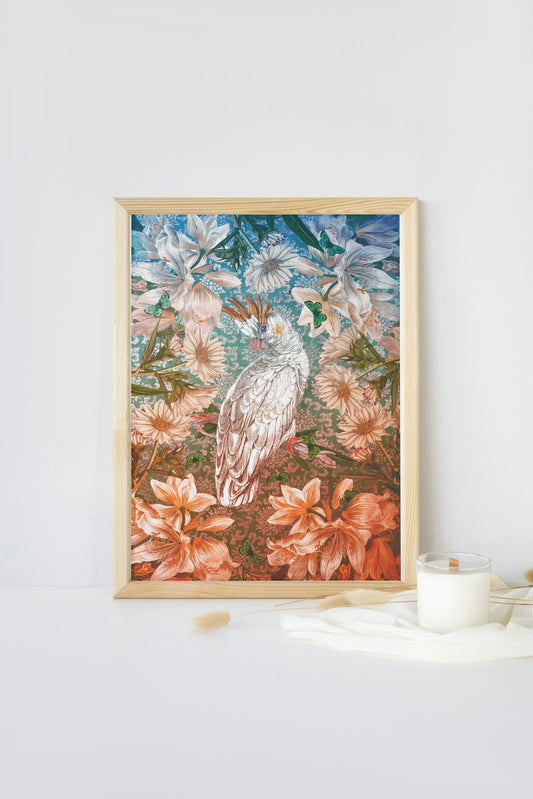 cockatootwo A4 giclée print