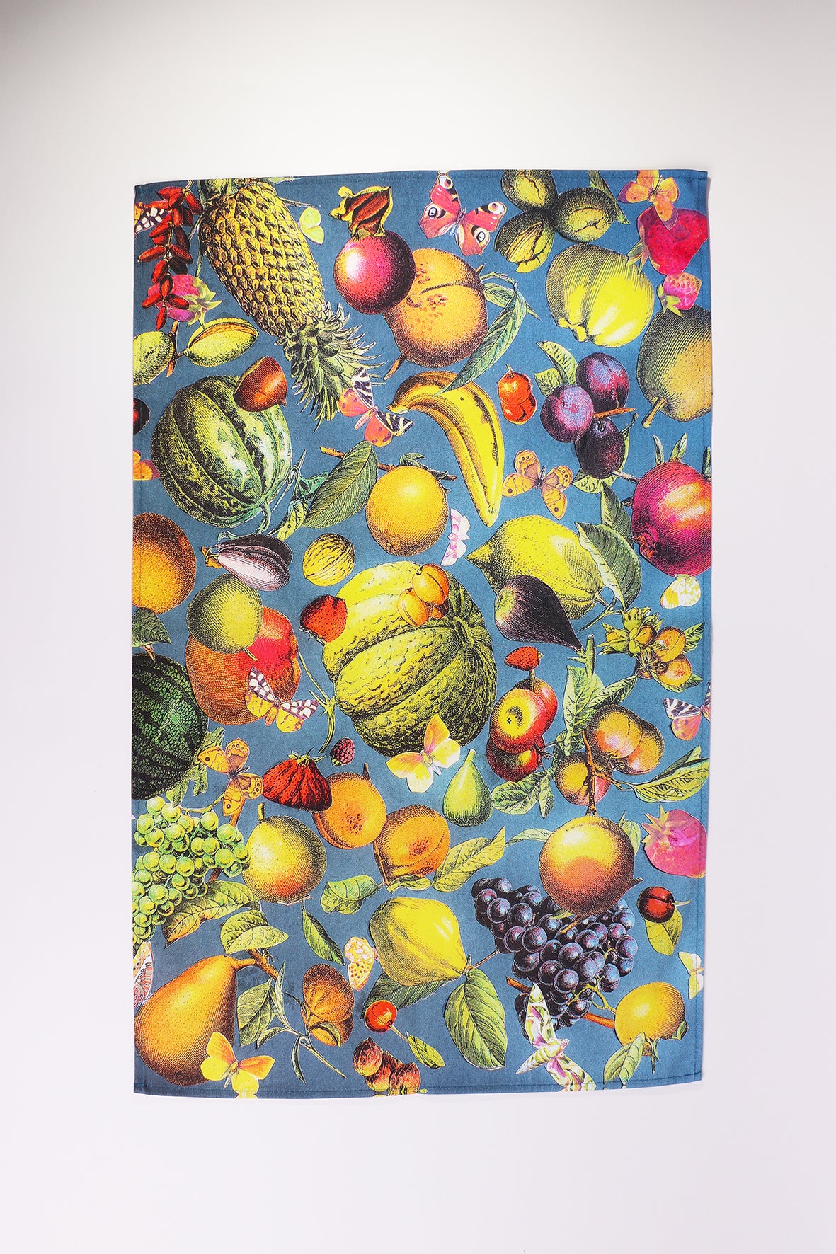 fruit salad cotton tea towel