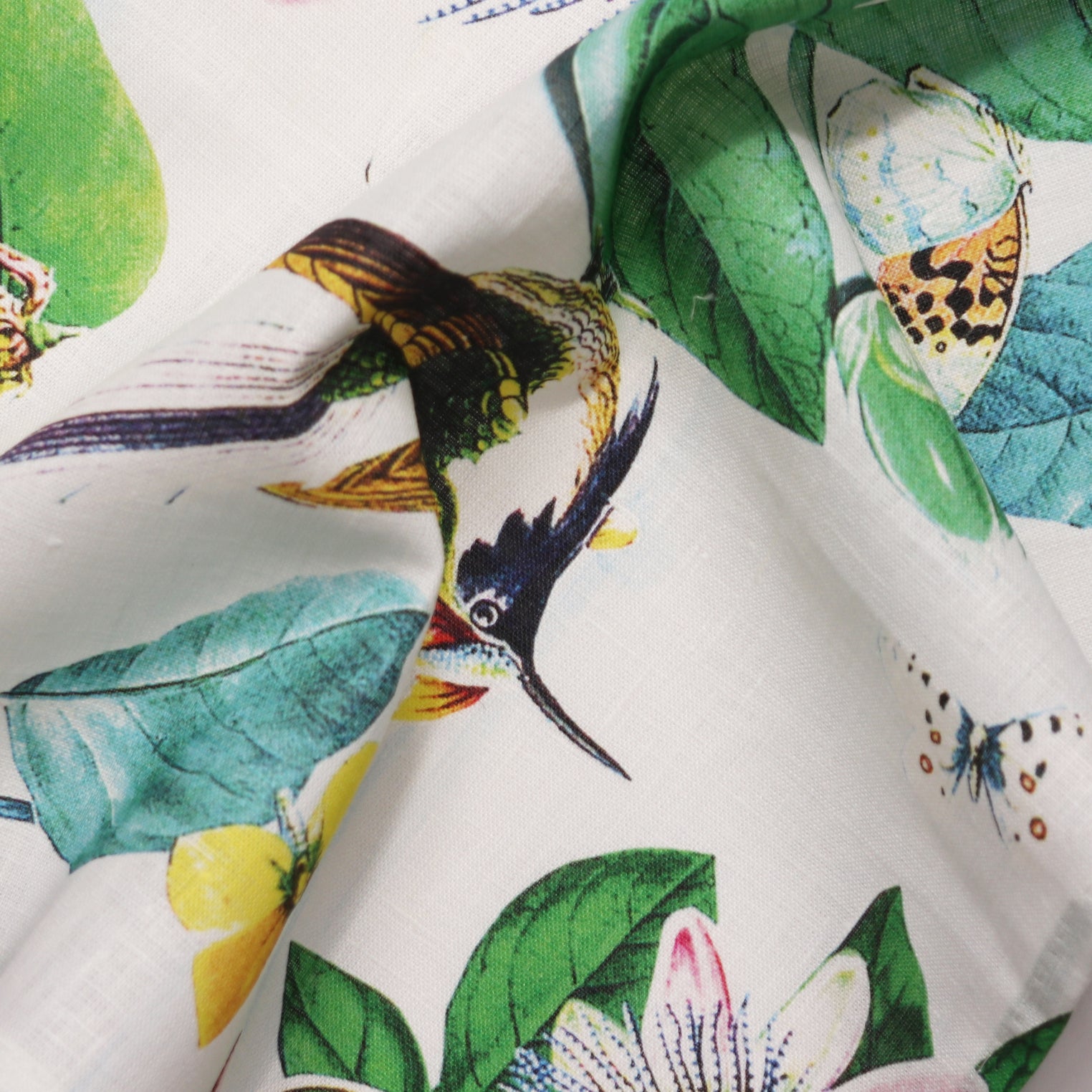 passionflower napkin close up